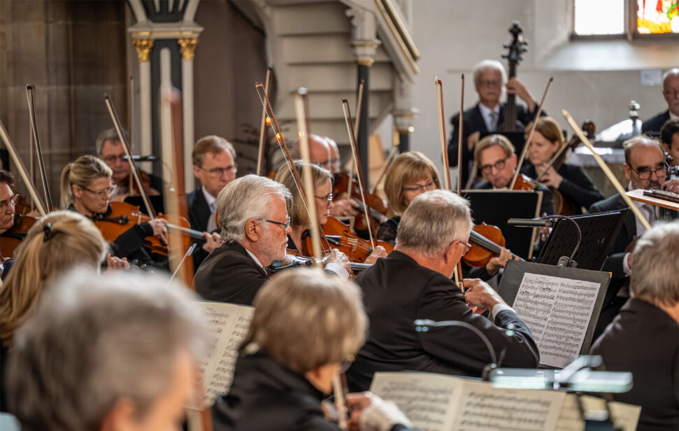 Musikerinnen und Musiker des Rotary Orchesters Deutschland bei einem Konzert